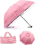 heart princess lace windproof uv protection parasol