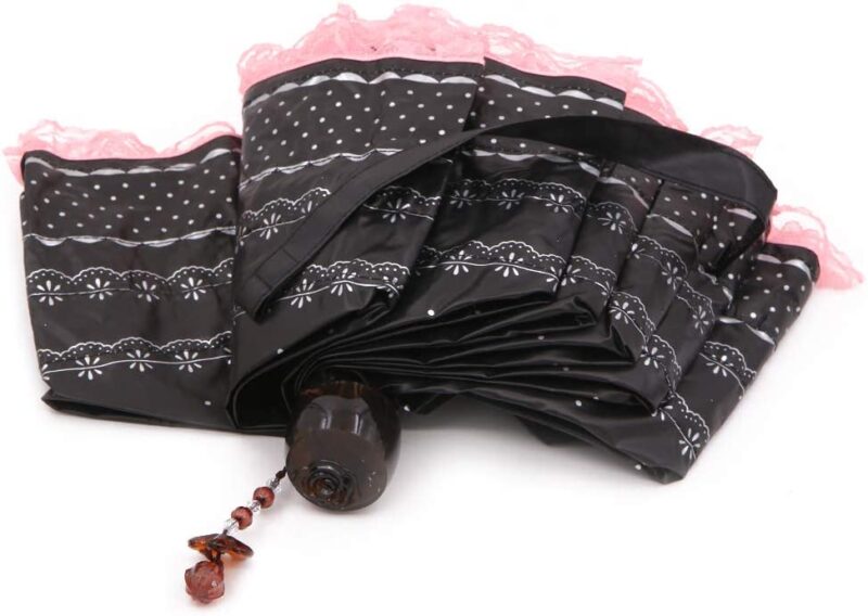 heart princess lace windproof uv protection parasol