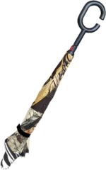 logo windproof reverse umbrella