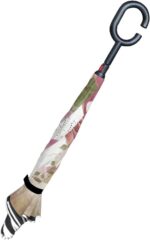 logo windproof reverse umbrella