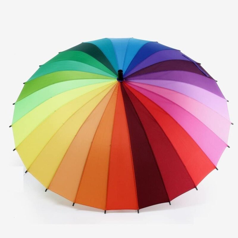 logo uv protection rainbow parasol