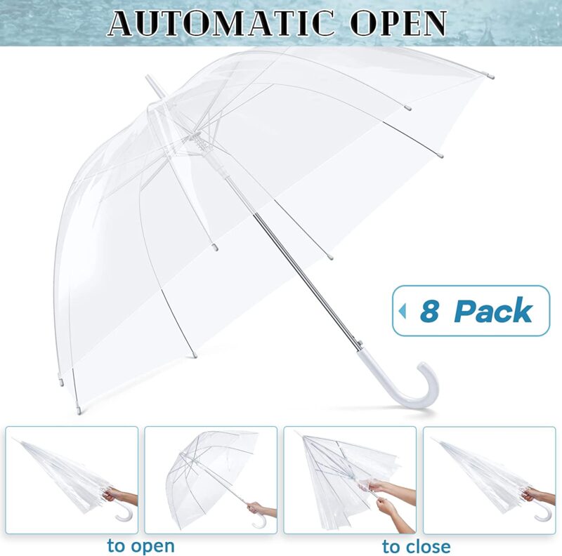 pcs windproof oversized clear bubble umbrella