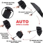 logo windproof compact portable oversized folding umbrella