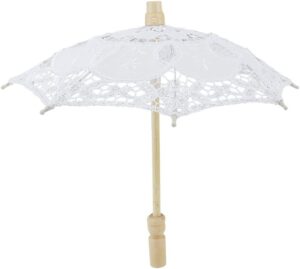 bent metal lace umbrella