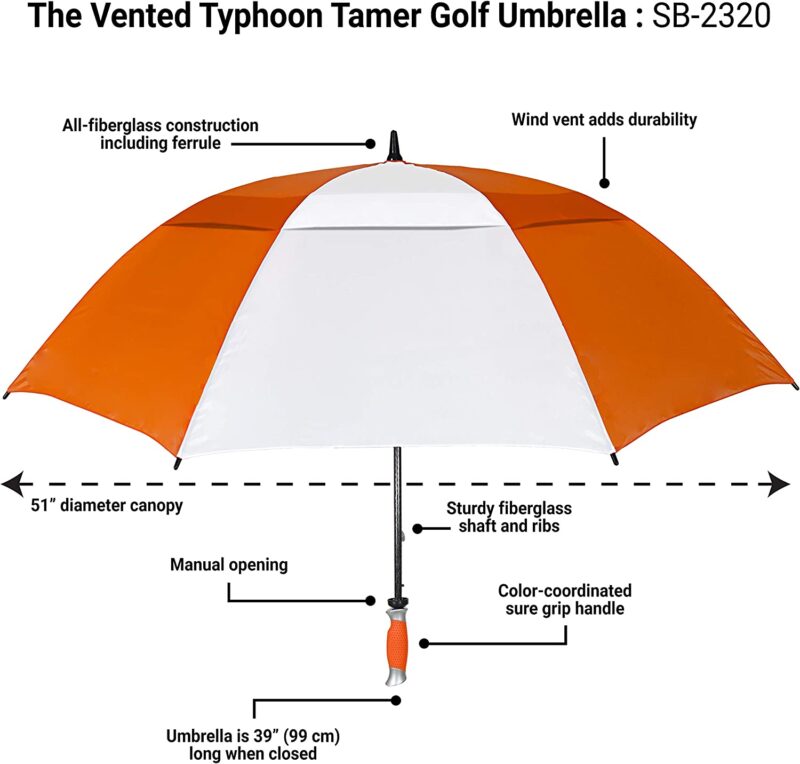 pga windproof waterproof golf umbrella