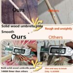 logo windproof waterproof led parasol