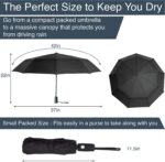 plus automatic windproof portable umbrella