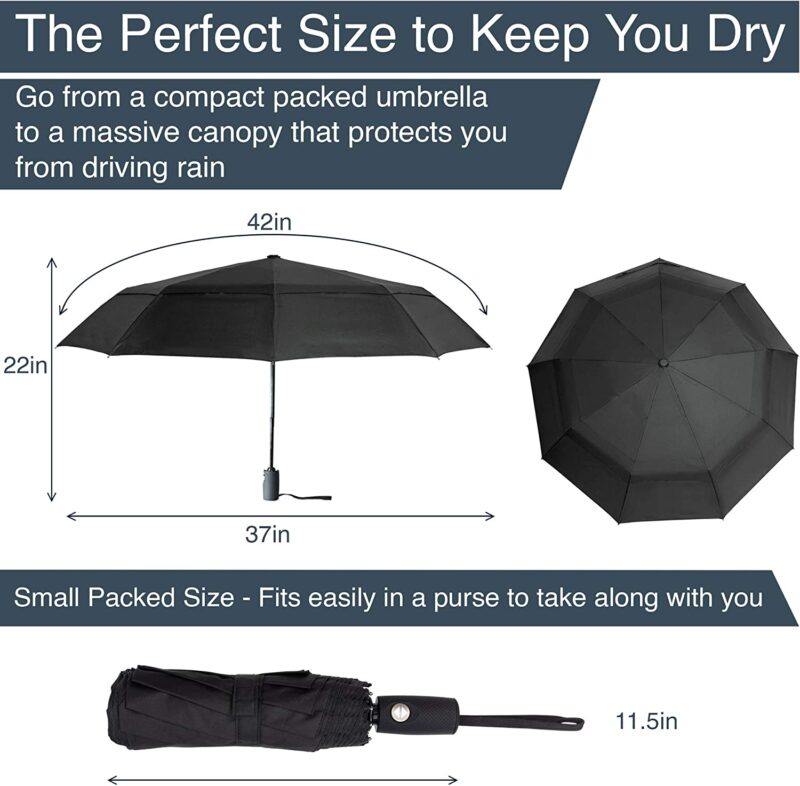 plus automatic windproof portable umbrella