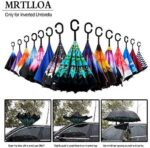 logo windproof uv protection reverse umbrella