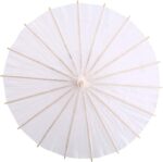 white color paper rainbow parasol