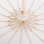 white color paper rainbow parasol