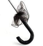 black color lace parasol