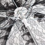 black color lace parasol