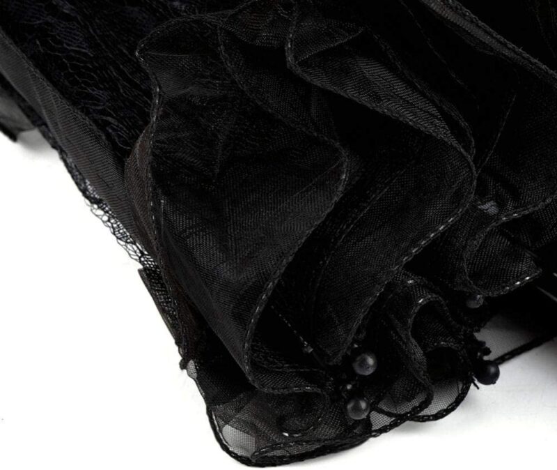 black color lace parasol