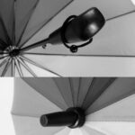 straight 39 inch windproof waterproof parasol