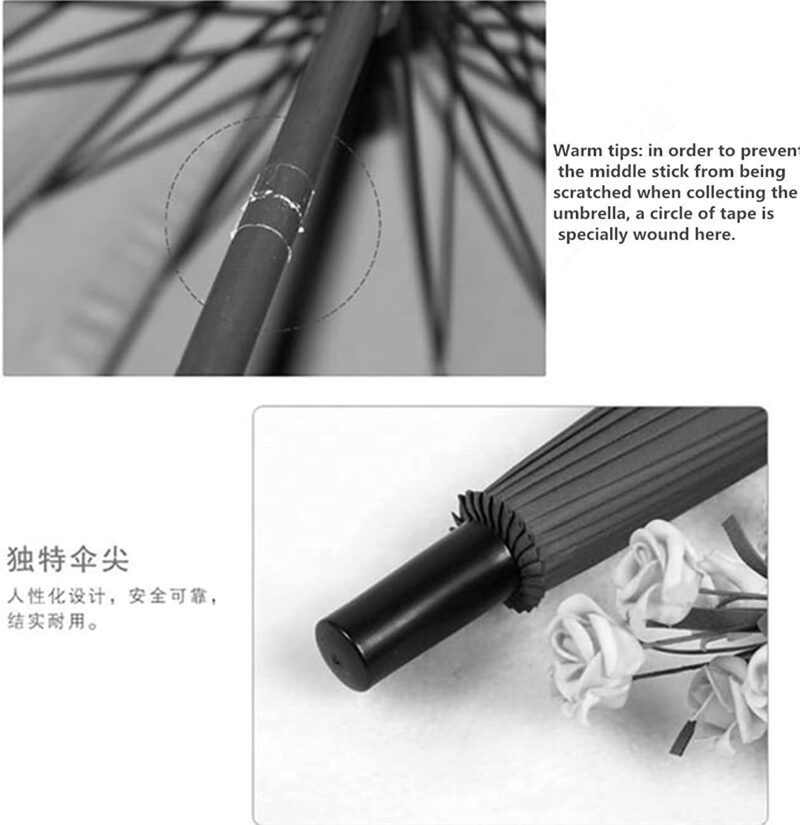 straight 39 inch windproof waterproof parasol