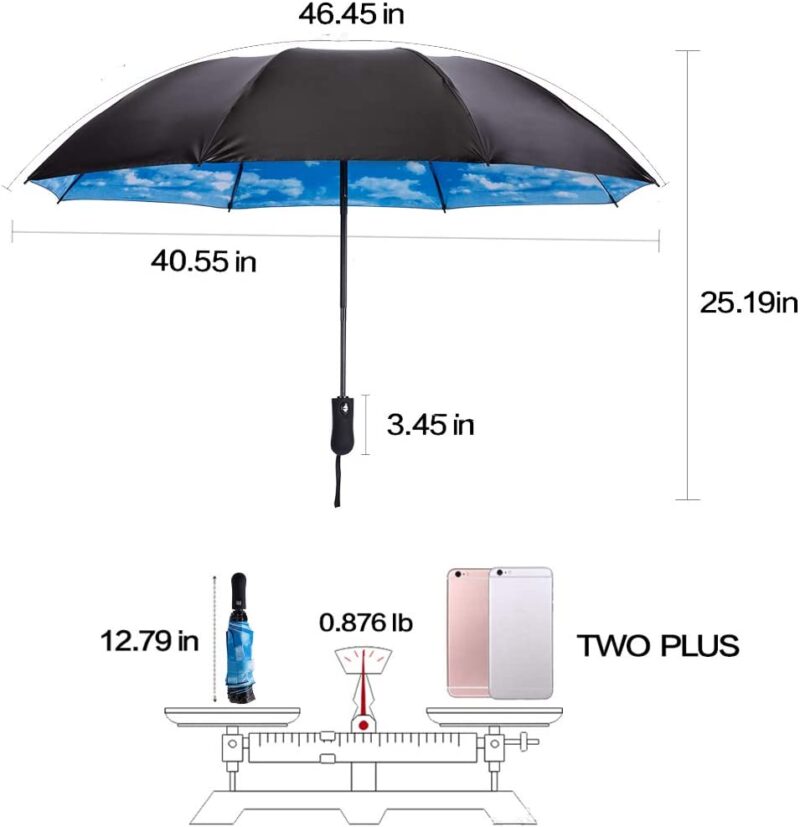 automatic windproof reverse folding umbrella