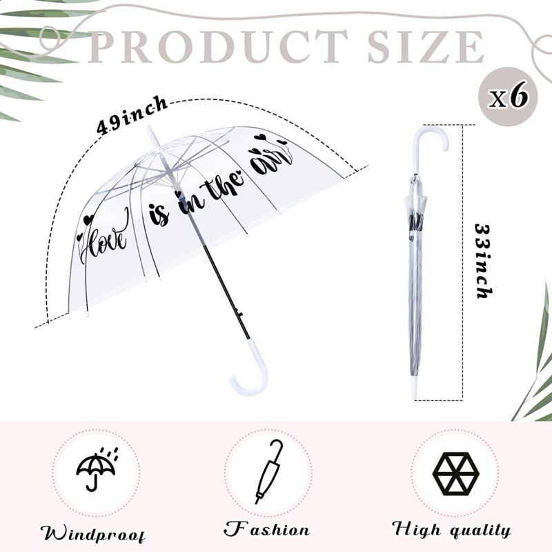 clear wedding umbrella