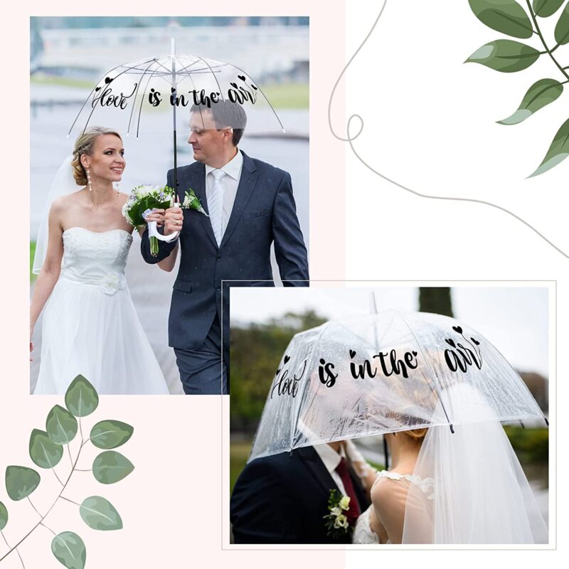 clear wedding umbrella