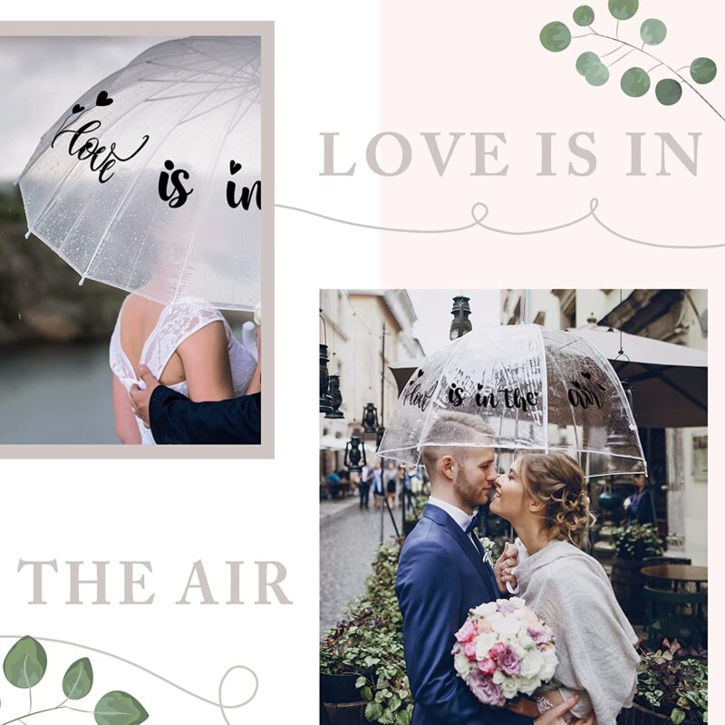 clear wedding umbrella