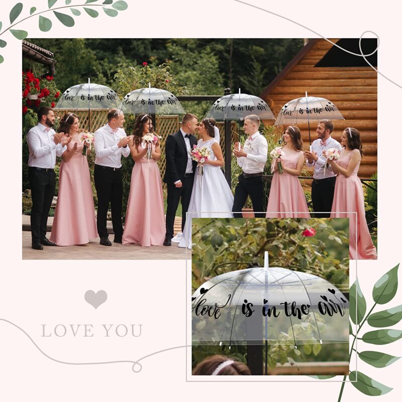 clear wedding umbrella
