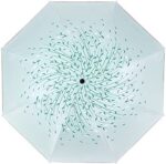 green tree leaf uv protection compact parasol