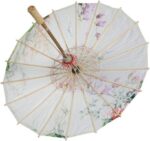 handmade chinese umbrella parasol diy paper umbrellas classical silk cloth umbrella with plum blossoms painting dancin