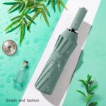 logo windproof compact folding umbrella