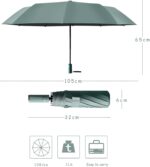 logo windproof compact folding umbrella