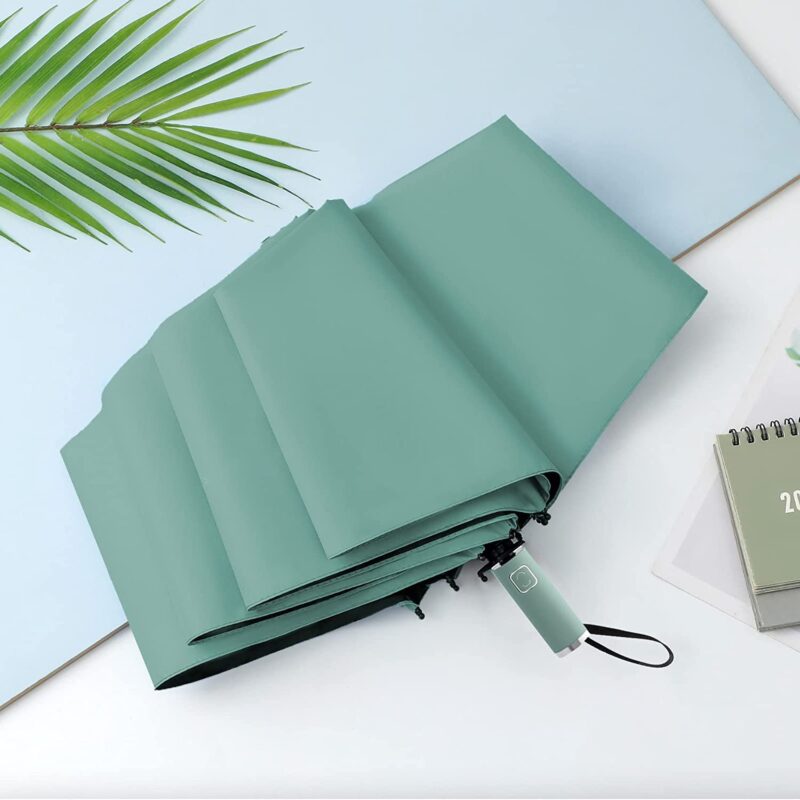 logo windproof compact folding umbrella