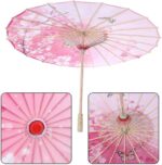 oiled paper umbrella paper umbrellas decorations windproof women handmade chinese classical dance parasol pink