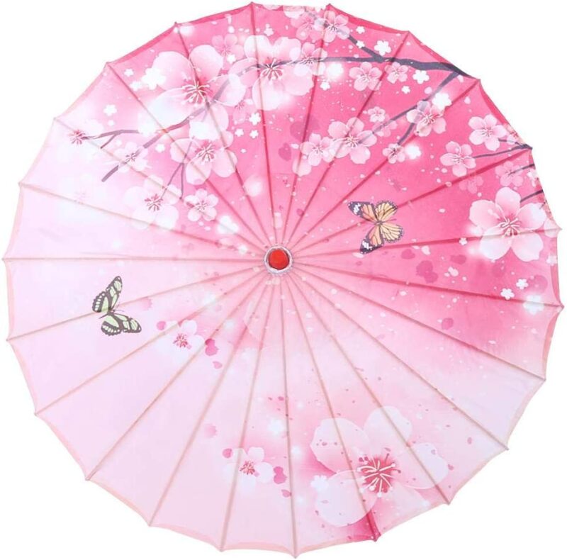 oiled paper umbrella paper umbrellas decorations windproof women handmade chinese classical dance parasol pink