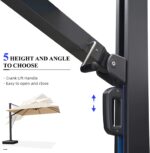 logo oversized parasol