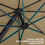 logo oversized parasol