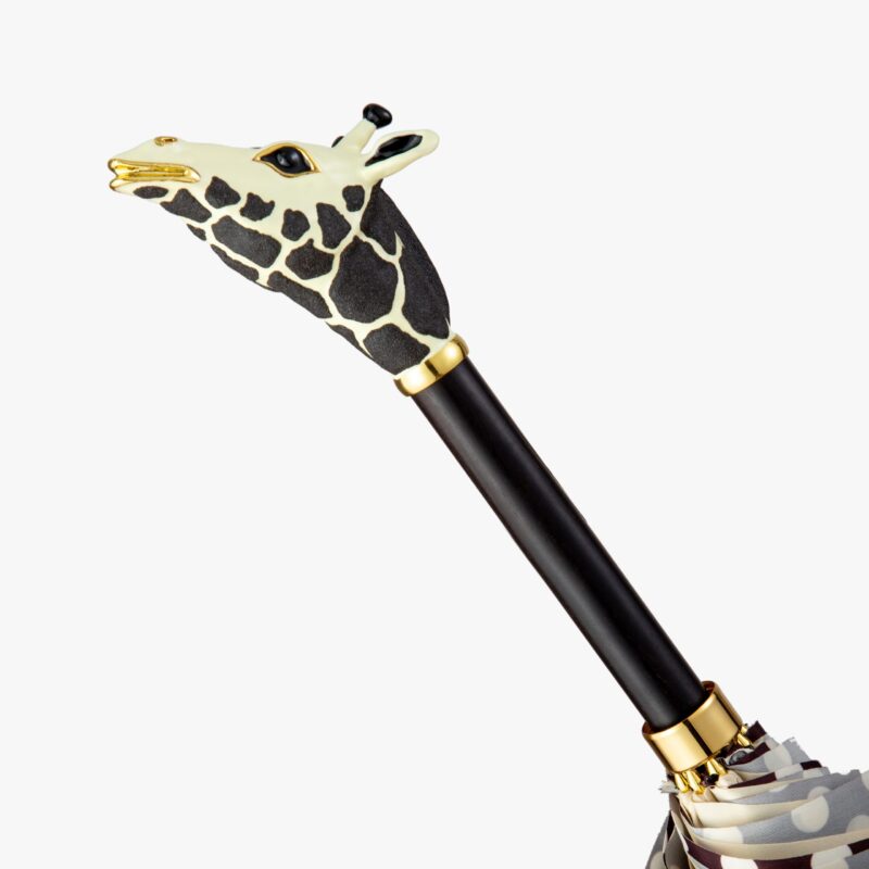 giraffe polka dot long handle umbrella