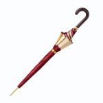 norma 25 round sheepskin curved handle long handle umbrella