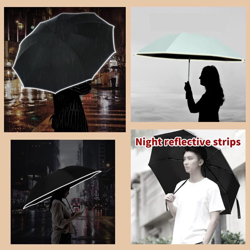 logo automatic windproof compact oversized parasol