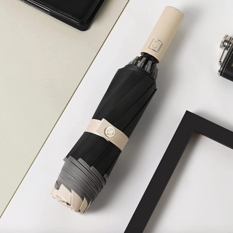 logo automatic windproof compact oversized parasol