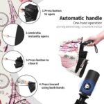 small automatic windproof compact folding umbrella