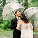 46 inch oversized clear bubble wedding umbrella
