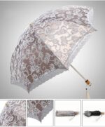 logo windproof uv protection parasol