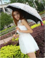 logo windproof uv protection parasol