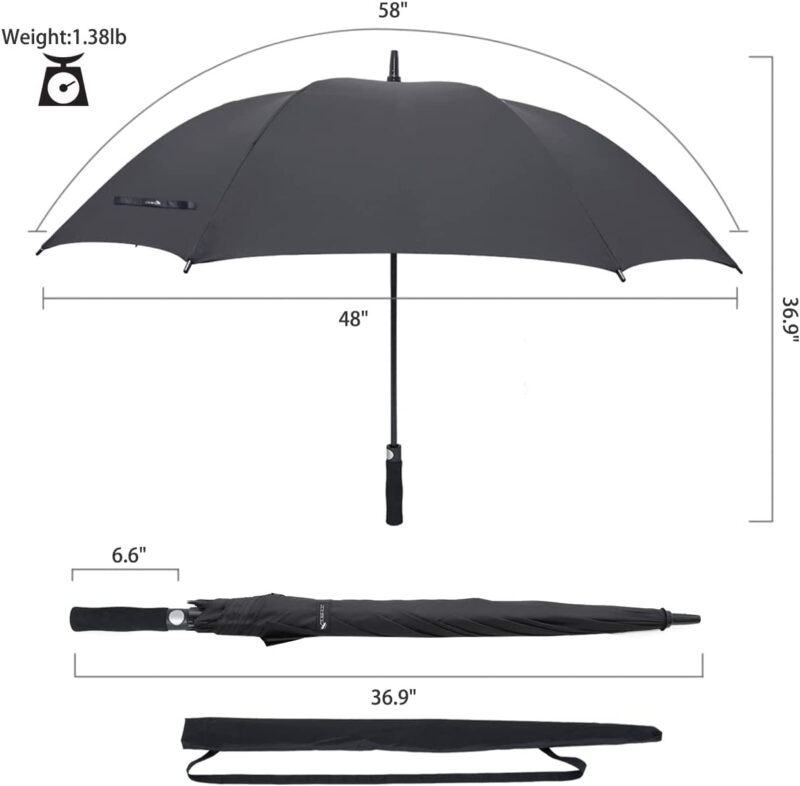 68 inch automatic windproof oversized golf umbrella