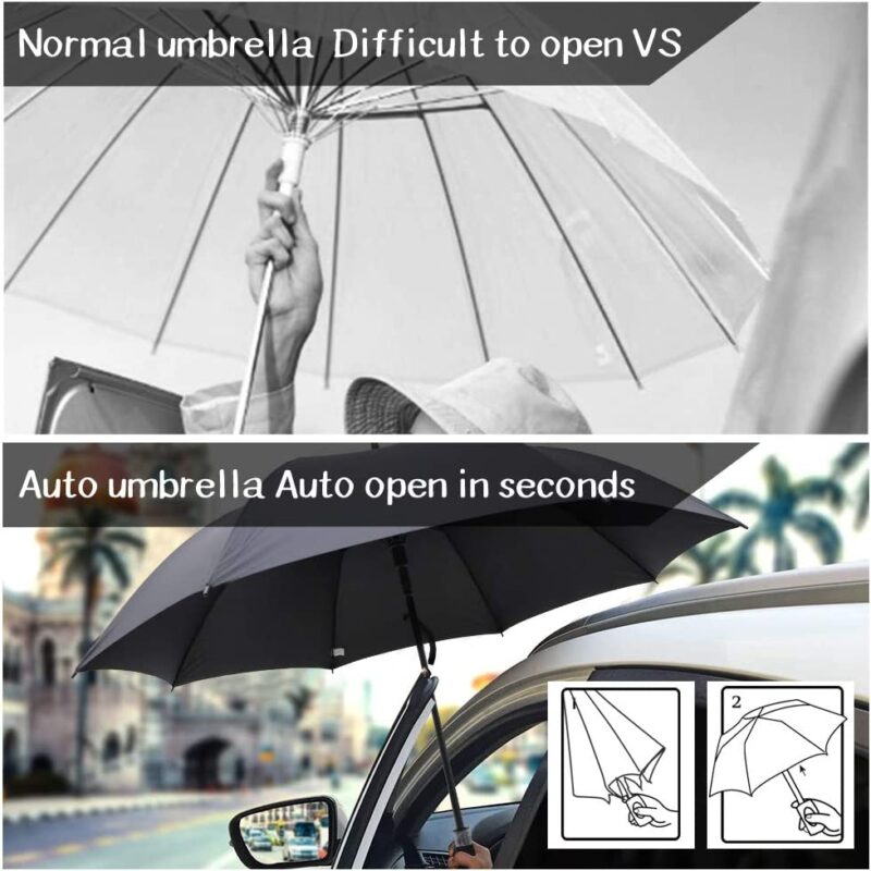 68 inch automatic windproof oversized golf umbrella