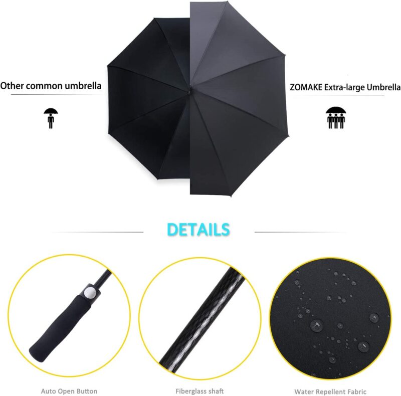 68 inch automatic windproof oversized golf umbrella