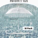 pack of 18 automatic clear wedding umbrella
