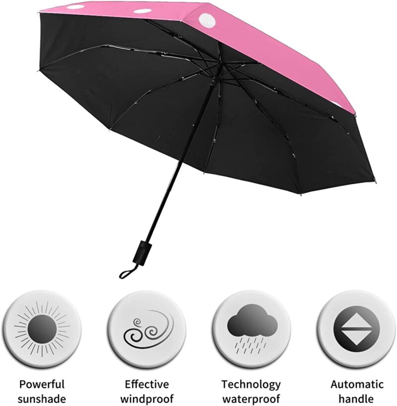 small automatic windproof compact folding umbrella