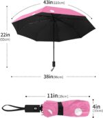 small automatic windproof compact folding umbrella