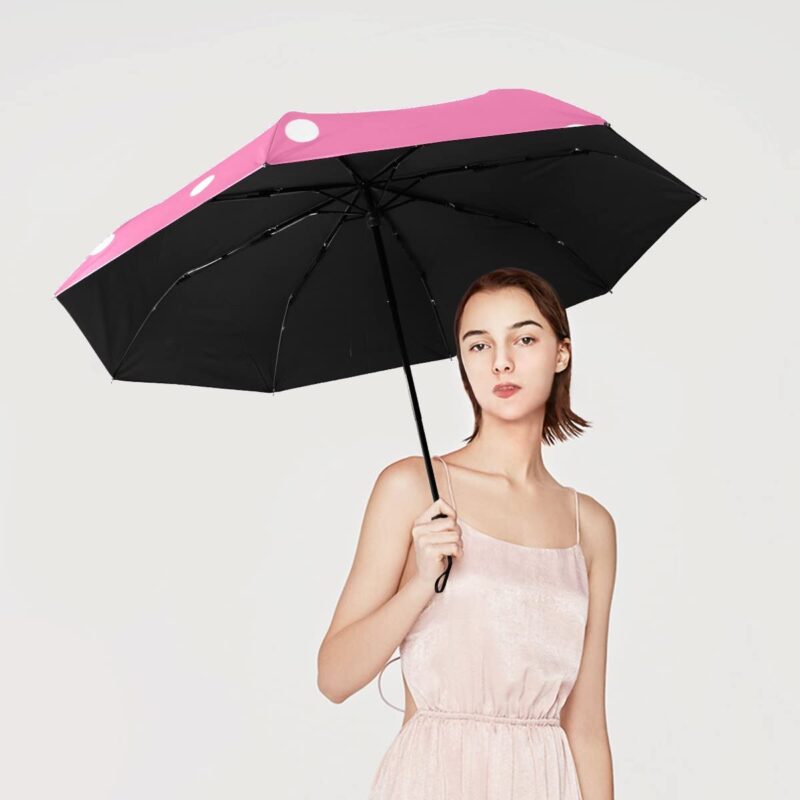 small automatic windproof compact folding umbrella