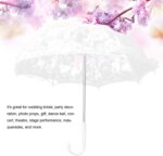 white lace parasol